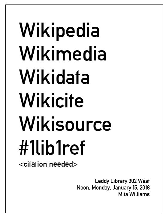 Wikipedia event poster