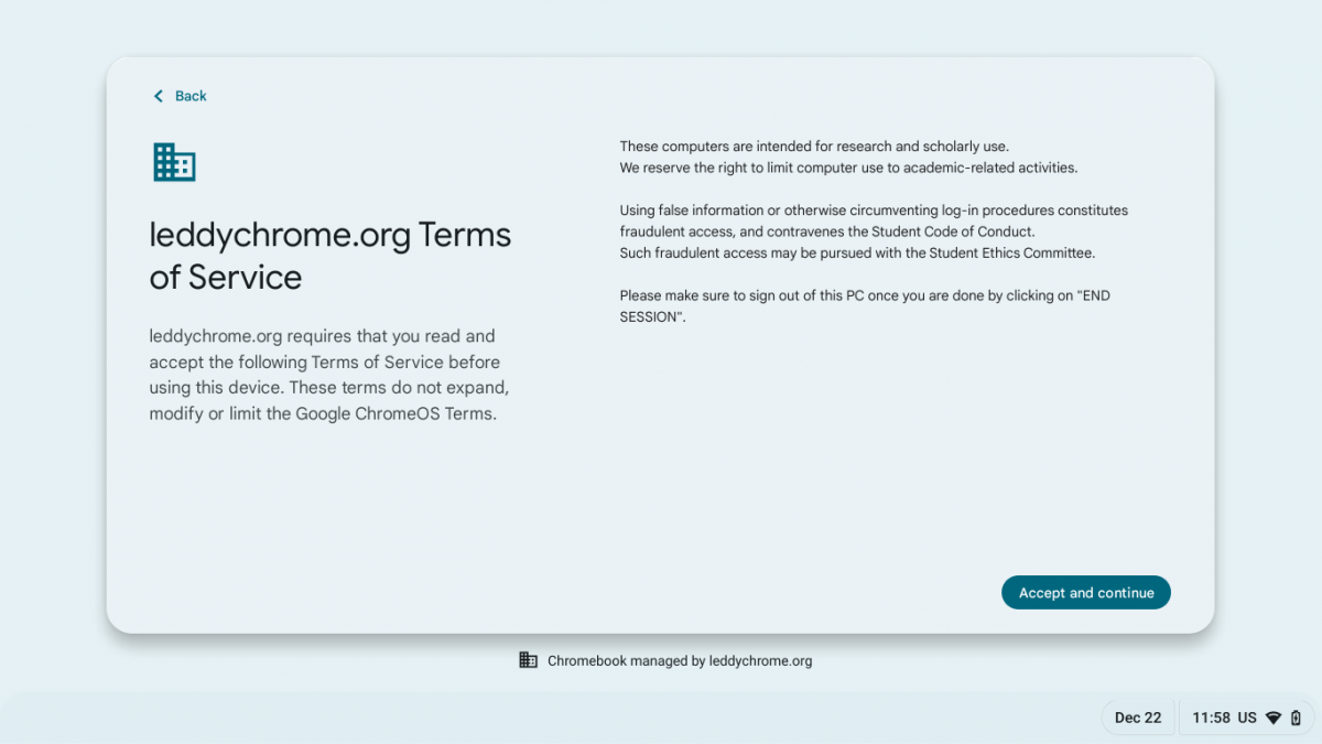 Image of Leddy Chrome Terms of Service