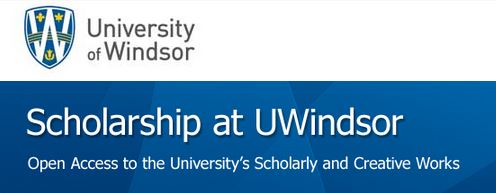 Scholarship at UWindsor logo with Univeristy of Windsor logo 