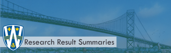 Research Result Summaries banner with background of Ambassador Bridge