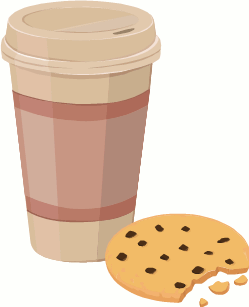 icon of a coffee and a cookie