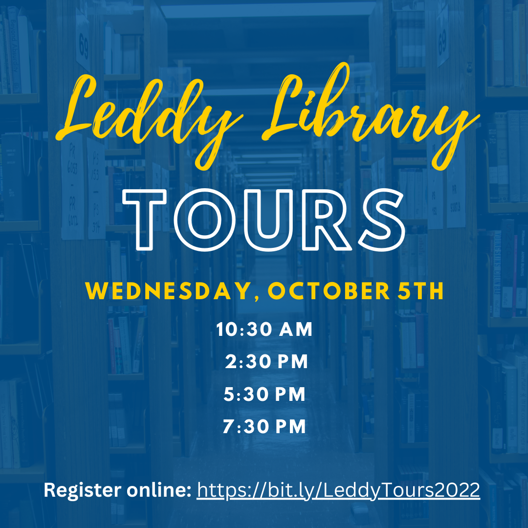 Leddy Library Tours, October 5th