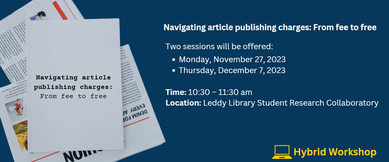 Navigating article publishing charges: From fee to free 