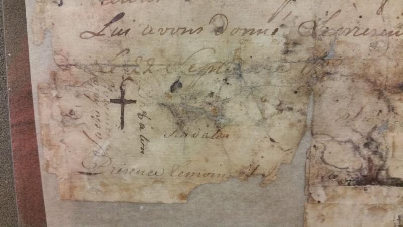 Image of Original Copy of Huron and the Jesuits land grant, 1780