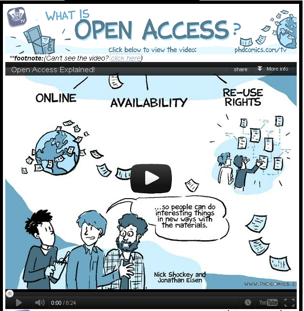 What is Open Access from PHD Comics