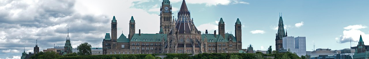  Photograph of Parliament Hill, Ottawa. Taken from Ottawa/Ontario end of Alexandra Bridge.