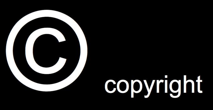 copyright logo with text "copyright"