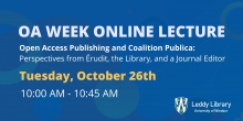 Open Access Week Online Lecture