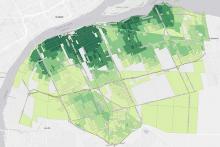 GIS Map of Windsor's Neighbourhood Walkability