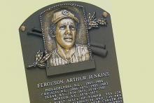 Photo of Fergie Jenkins Jr. plaque