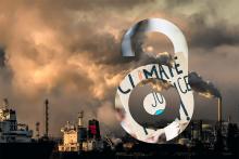 Open Access Week logo with industrial background